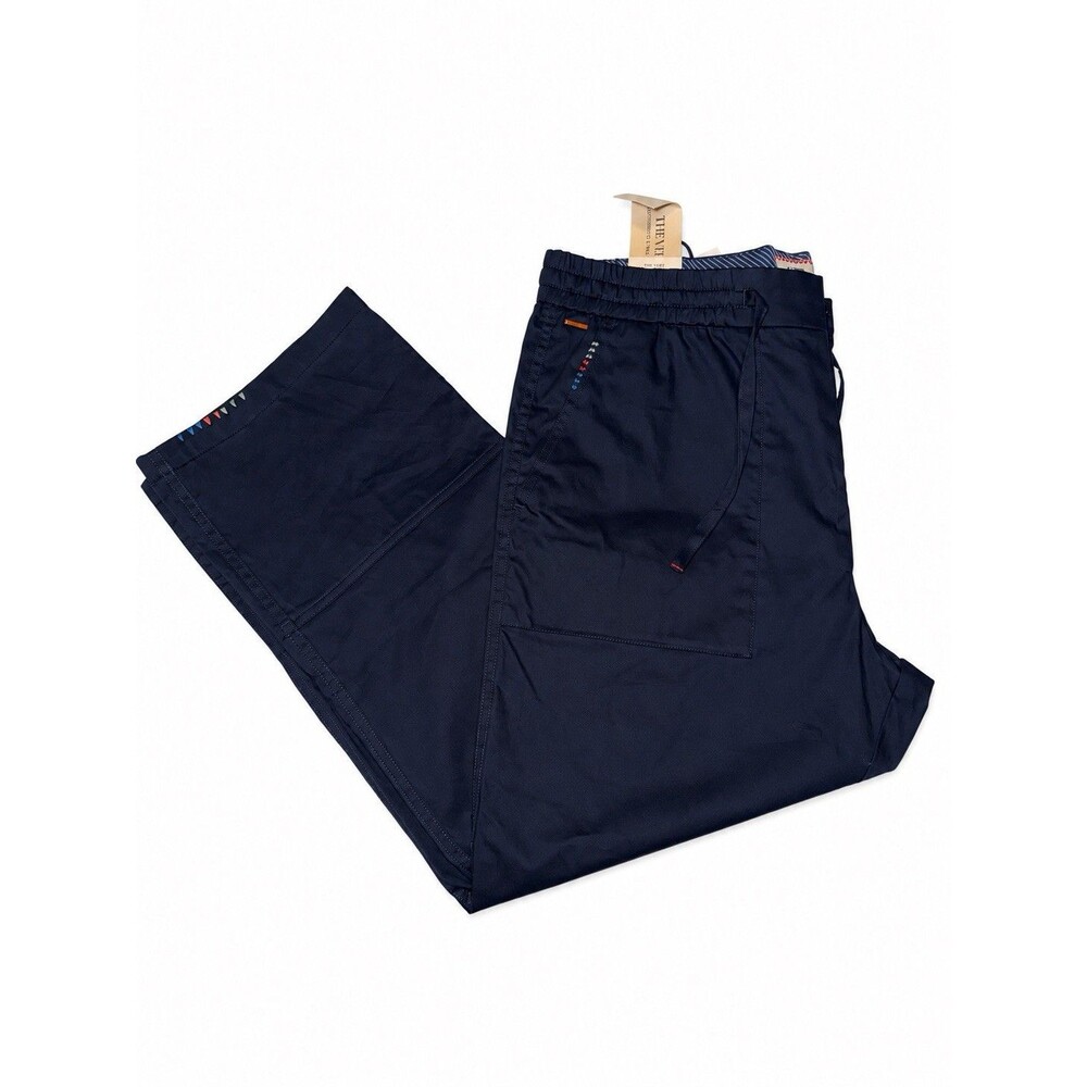 Scotch & Soda The Vert Mens Pants 33x32 Navy Blue Straight Fit NWT